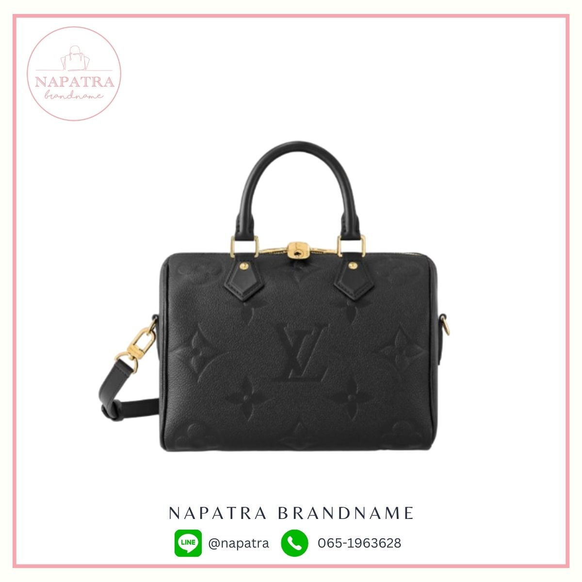 LV SPEEDY BANDOULIÈRE MONOGRAM EMPREINTE