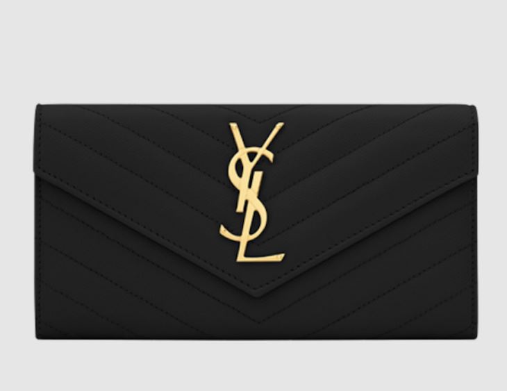 YSL Matelassé Large Flap Wallet