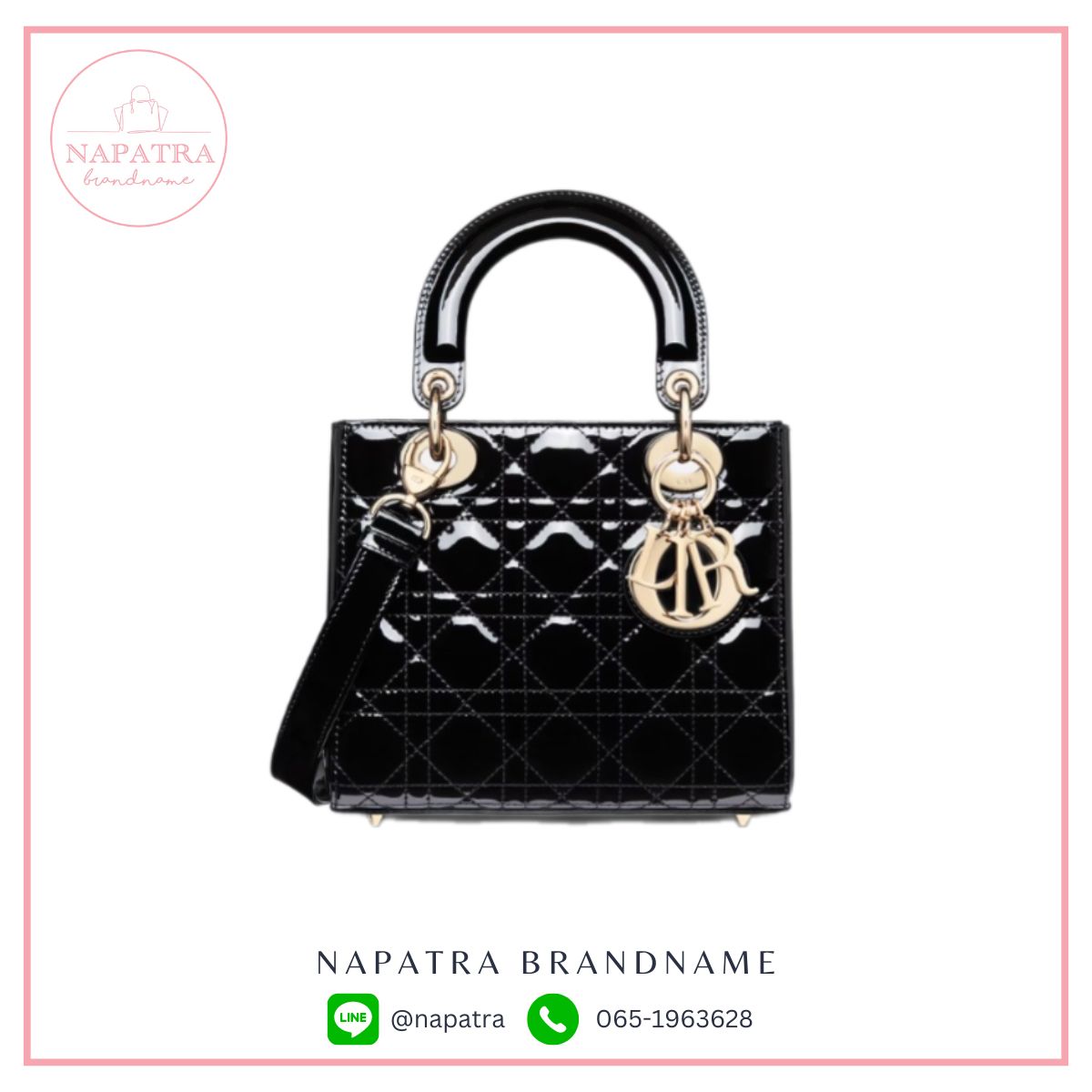 Dior Lady Dior Bag – Patent Cannage Calfskin