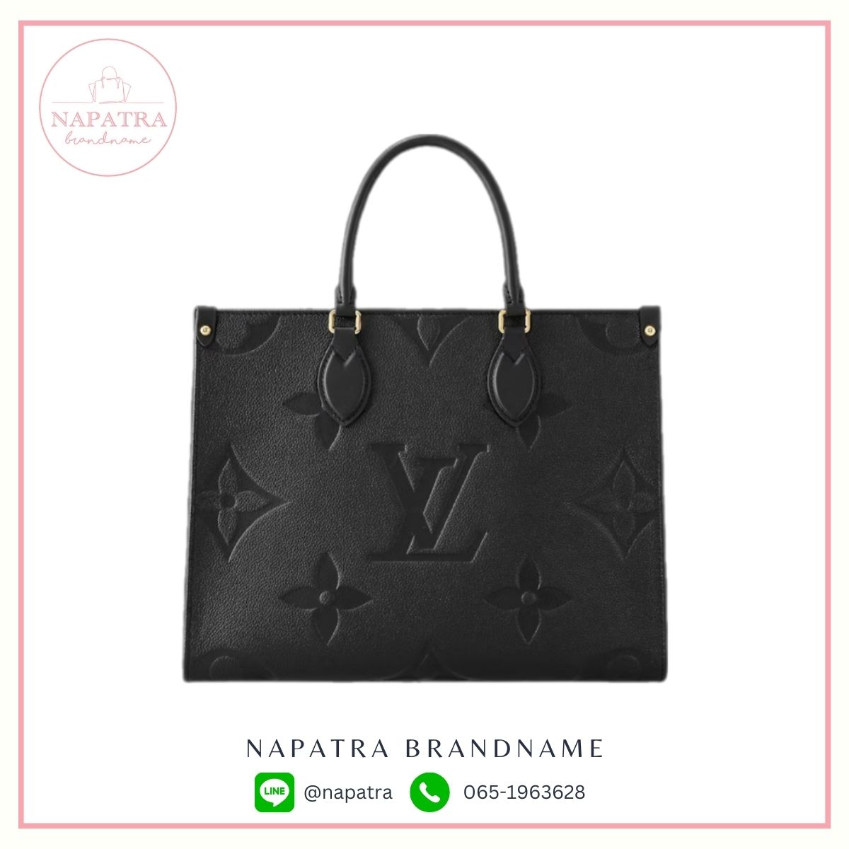 LV Onthego  Monogram Empreinte Leather