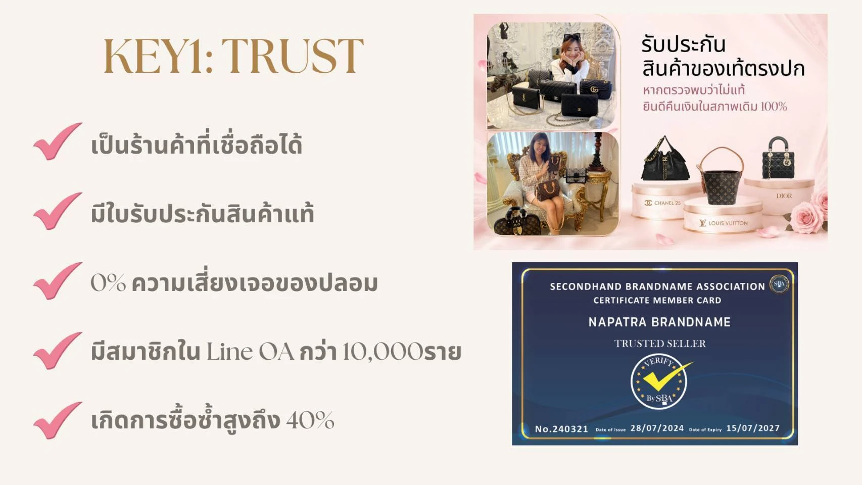 Napatra Brandname กระเป๋าแบรนด์เนมมือสอง