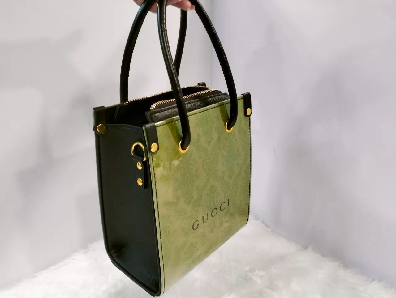 กระเป๋าถุงเคลือบ งานหนัง แบบที่ 3 - 009 - Image 3