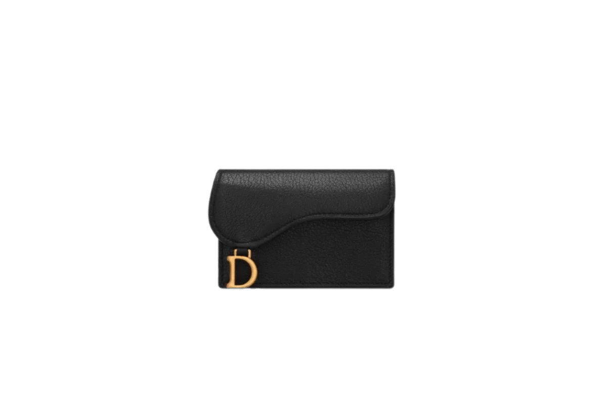 Dior Saddle Flap Card Holder - Goatskin - Image 2