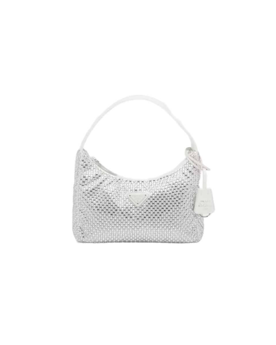 Prada Satin Mini-bag with Crystals - Image 9