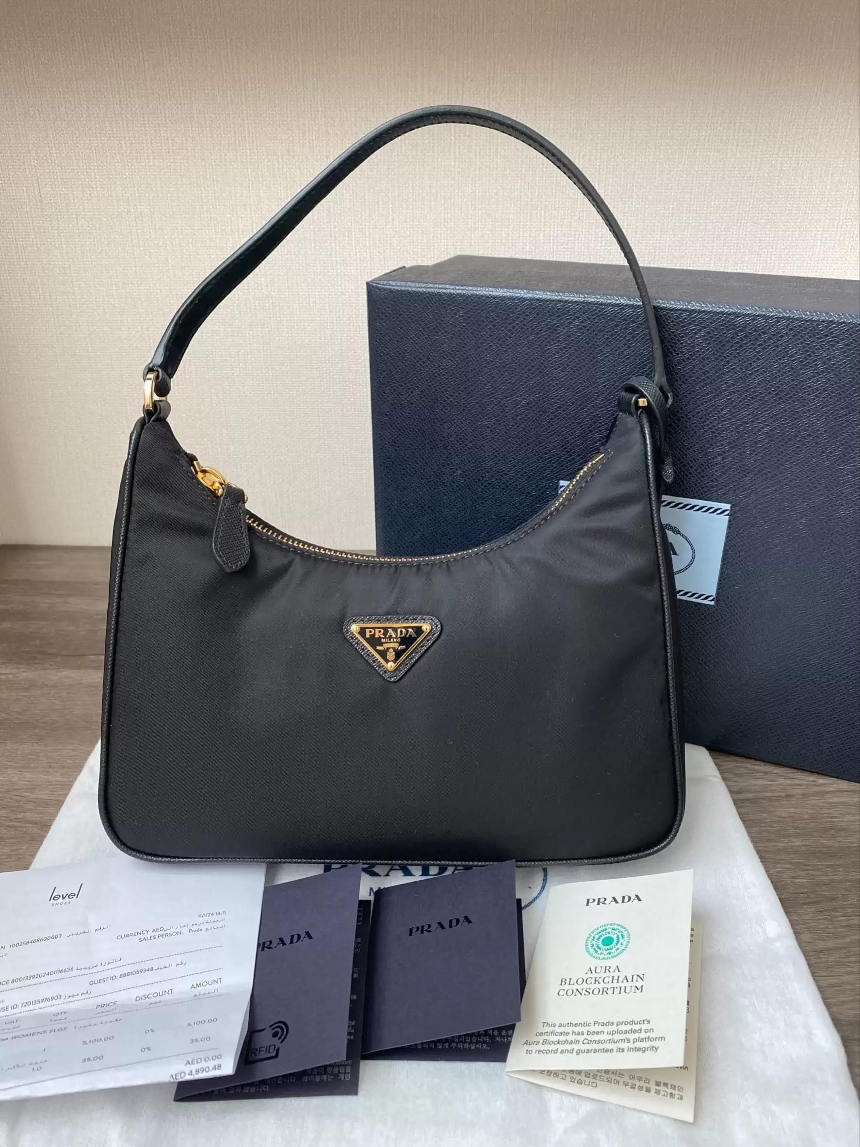 Prada Re-Edition 2005 Re-Nylon and Saffiano Mini Bag - Image 11
