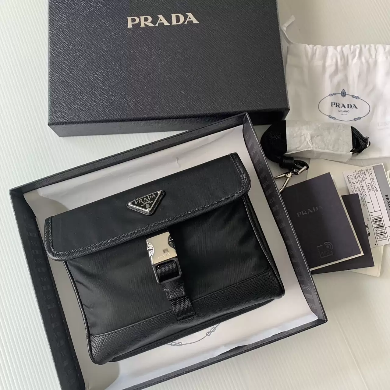 Prada Nylon Phone Bag - Image 3