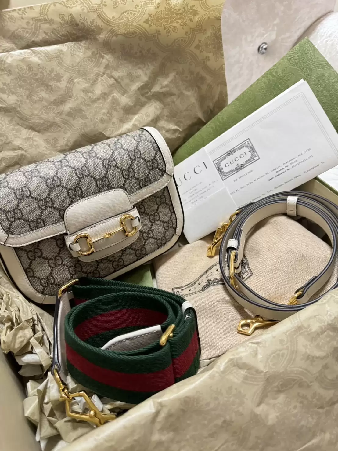 Gucci Horsebit 1995 Shoulder Bag - Canvas - Image 7