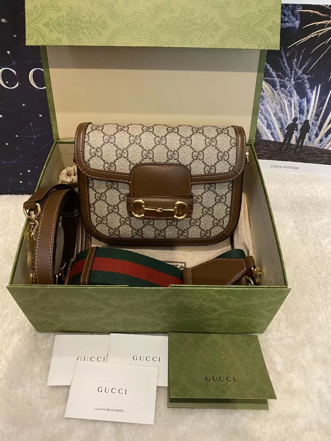 Gucci Horsebit 1995 Shoulder Bag - Canvas - Image 8