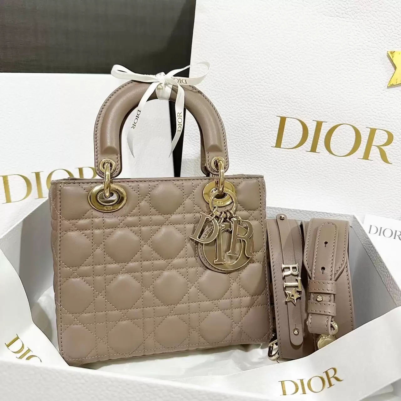 Dior Lady Dior Bag - Lampskin - Image 4