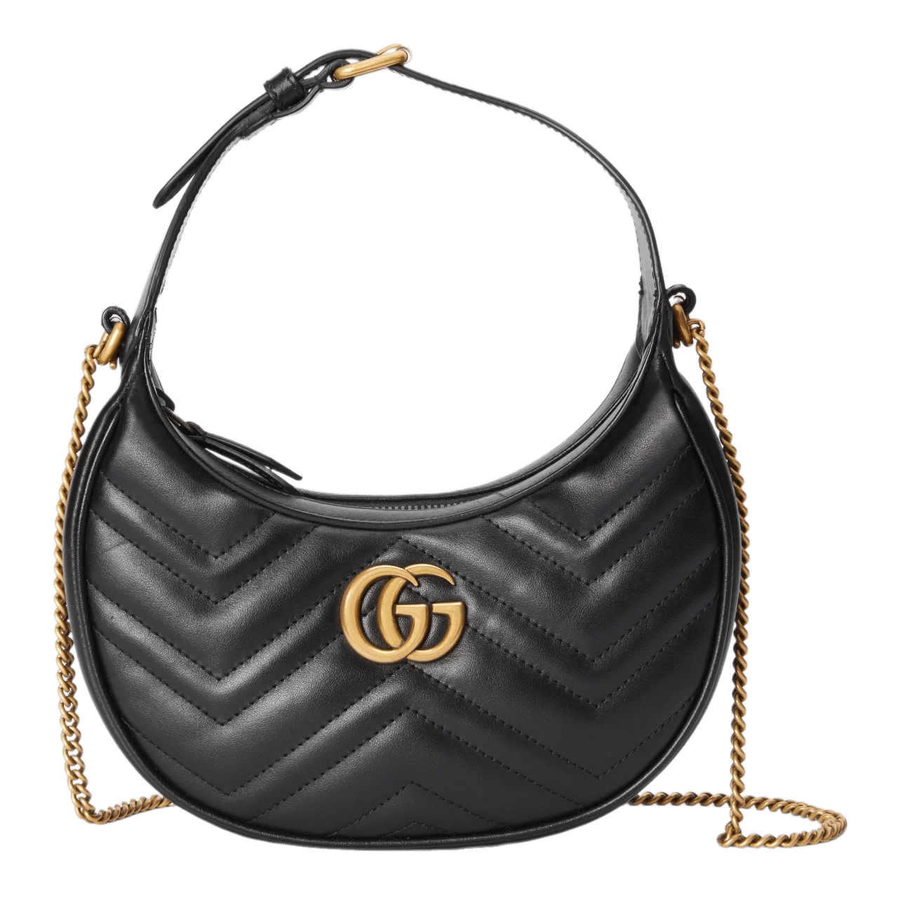 Gucci Marmont Half Moon Shaped Mini Bag - Image 2