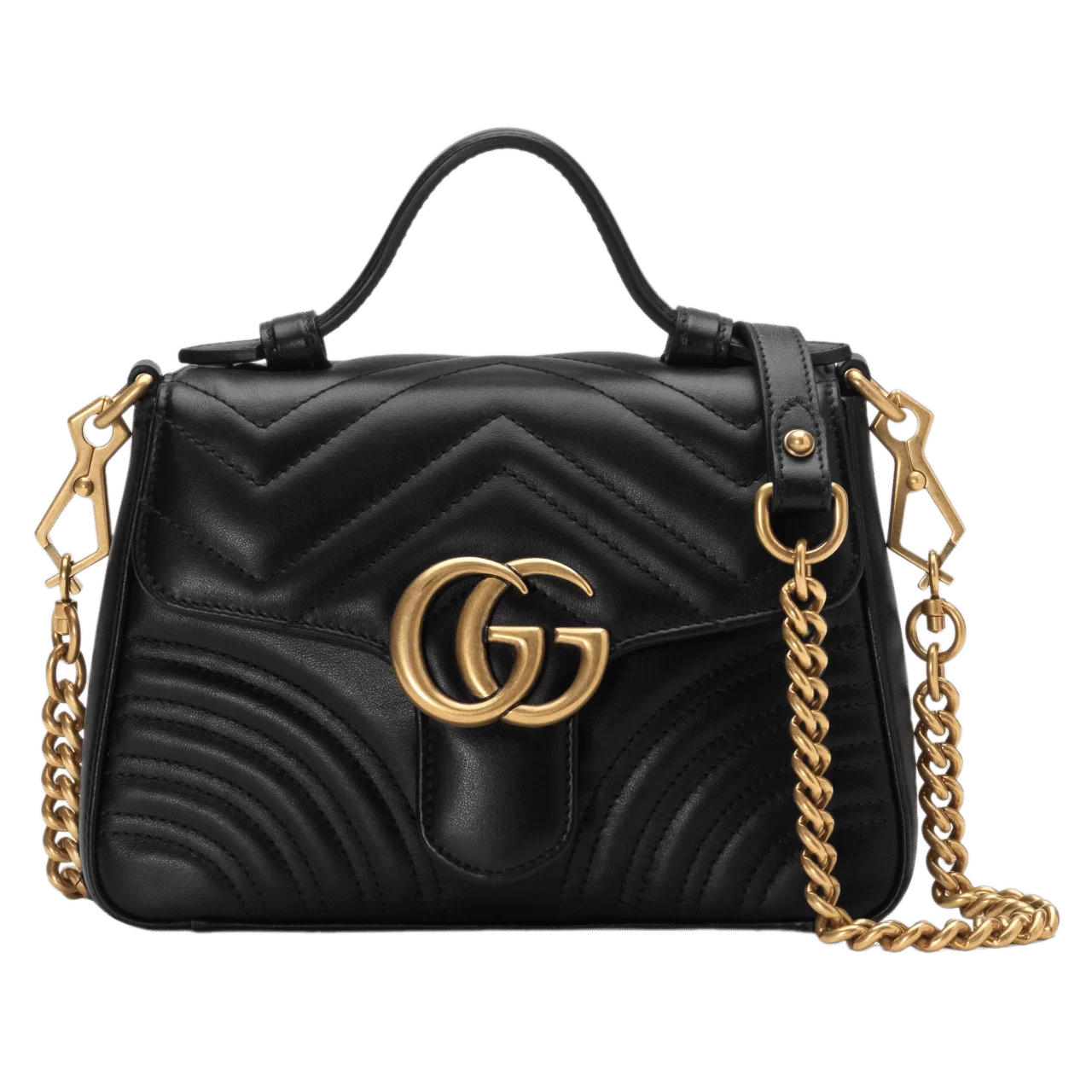 Gucci Marmont Top Handle Bag - Image 2
