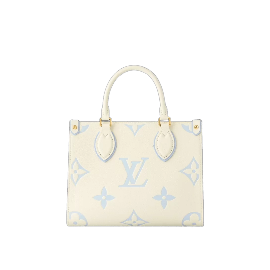 LV Onthego Bag Bicolor Monogram Empreinte Leather - Image 6