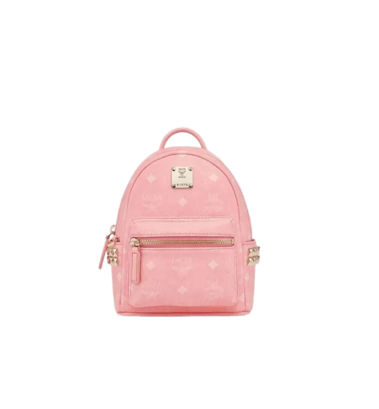MCM Stark  Bebe Boo Side Studio Backpack In Visetos X-Mini - Image 4