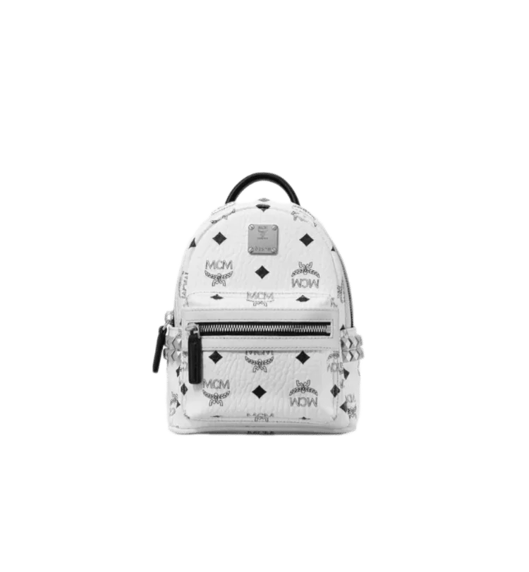 MCM Stark  Bebe Boo Side Studio Backpack In Visetos X-Mini - Image 5