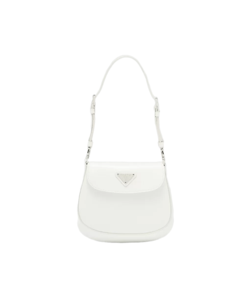 Prada Cleo Brushed Leather Shoulder Bag With Flap - Image 3