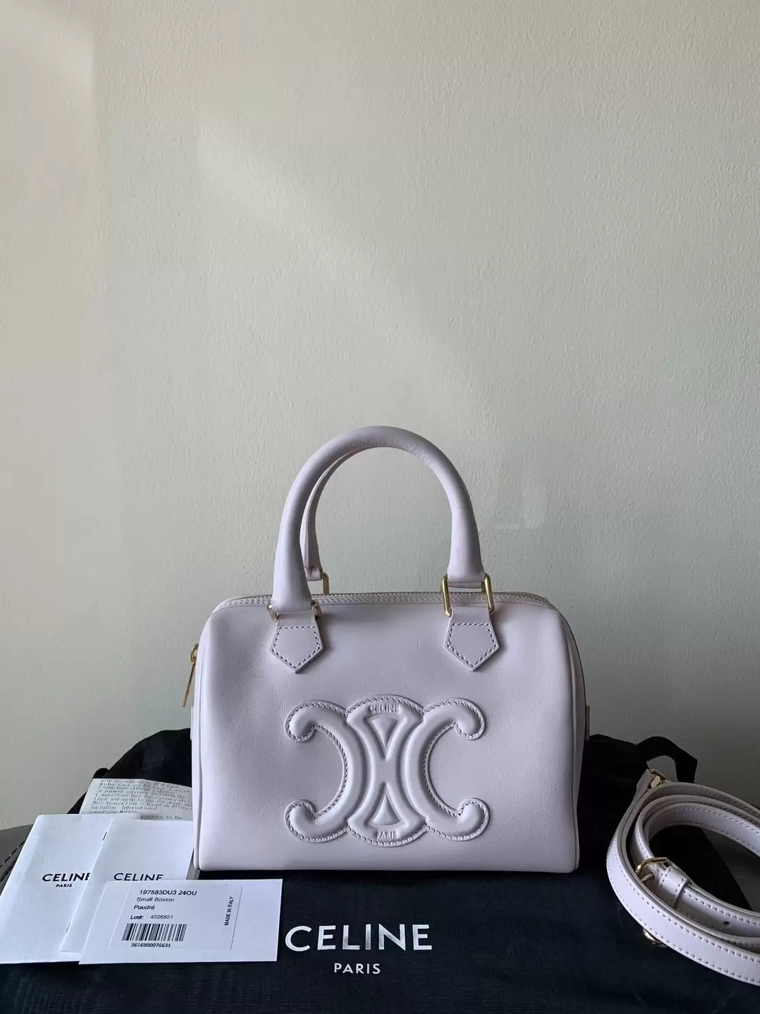 Celine Small Boston Cuir Triomphe Bag - Calfskin - Image 7