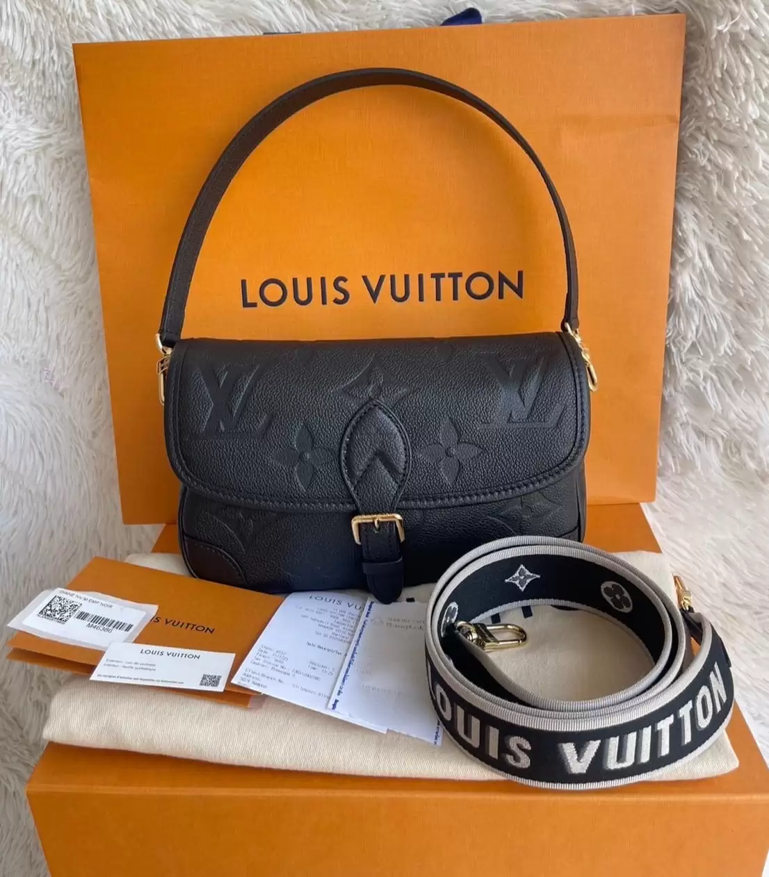 LV Diane Bag - Monogram Empreinte Leather - Image 5
