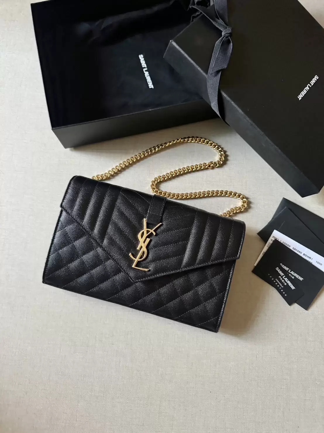 YSL Envelope Bag - Calfskin - Image 6