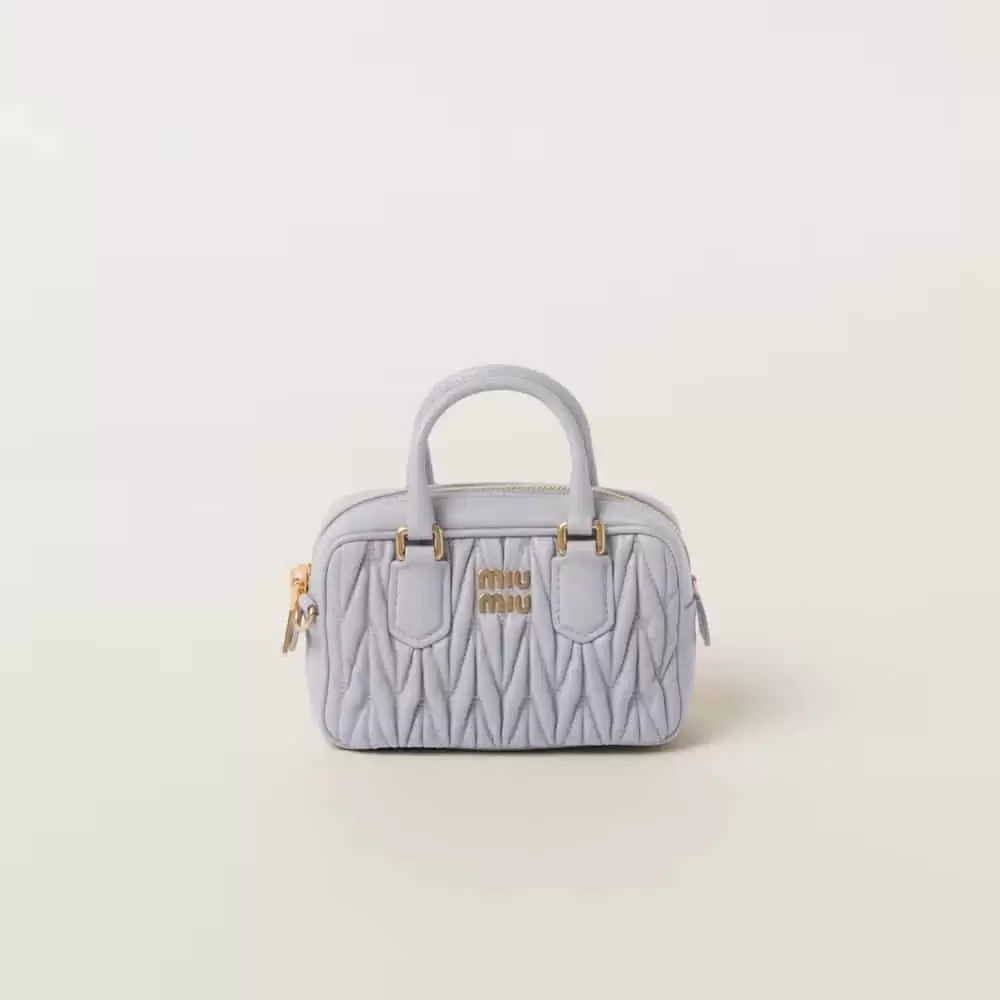 Miu Miu Arcadie Matelasse Nappa Leather Bag - Image 9