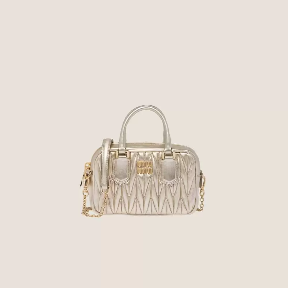 Miu Miu Arcadie Matelasse Nappa Leather Bag - Image 10
