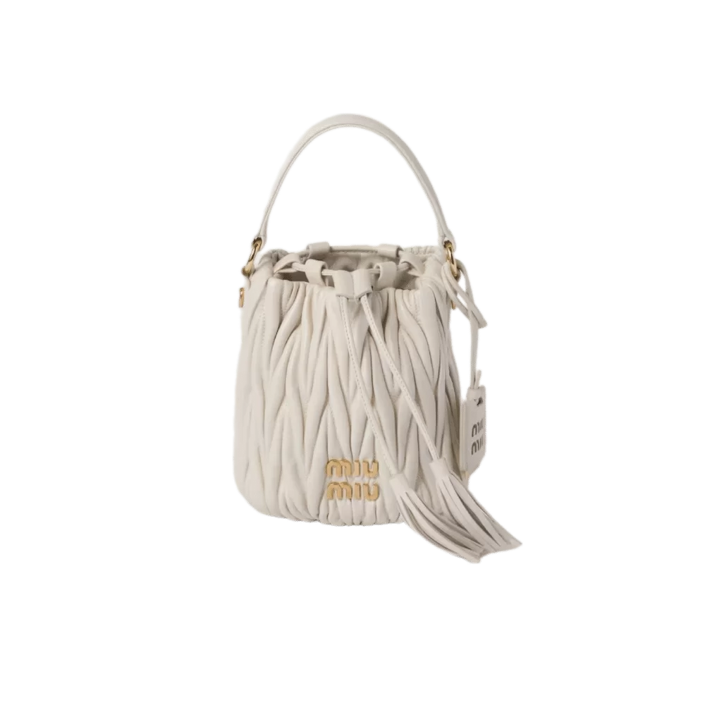 Miu Miu Matelasse  Nappa Bucket Bag - Image 3