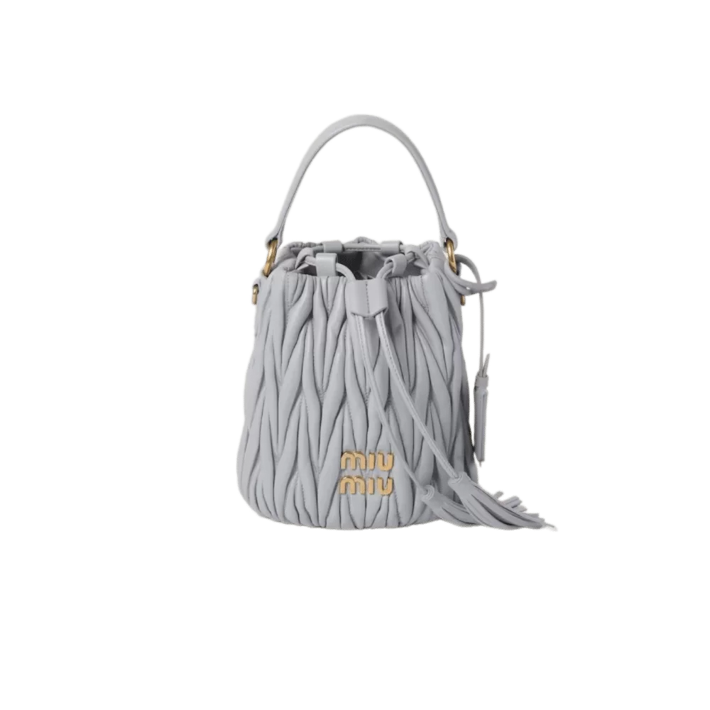 Miu Miu Matelasse  Nappa Bucket Bag - Image 4