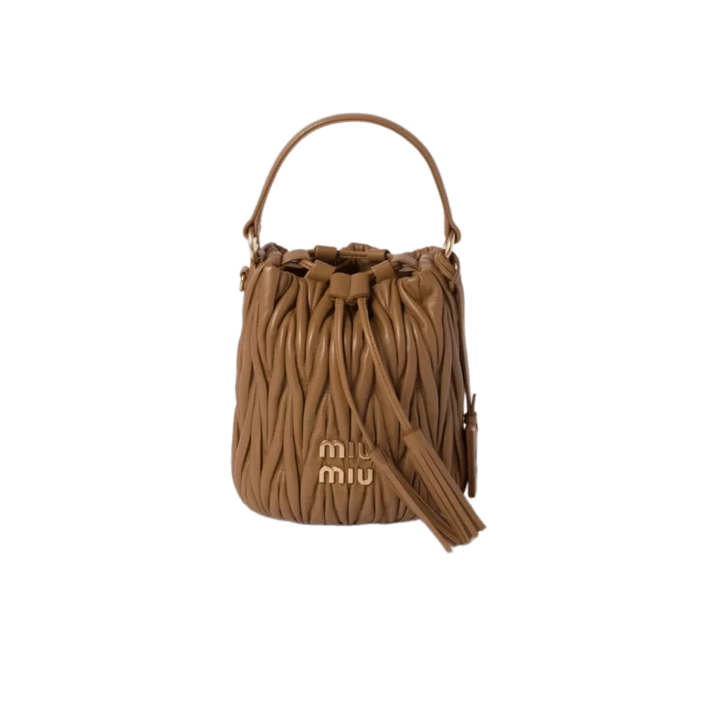 Miu Miu Matelasse  Nappa Bucket Bag - Image 5