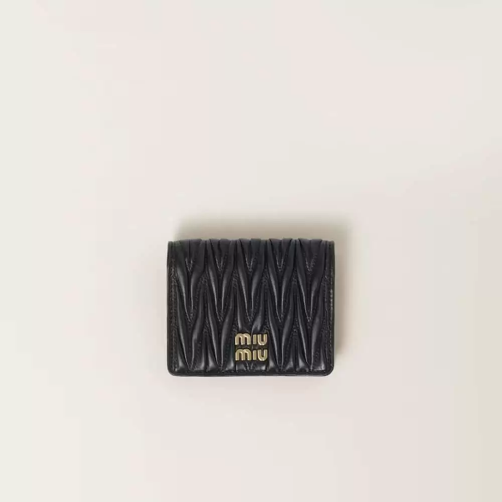 Miu Miu Small Matelassé Nappa Leather Wallet - Image 2