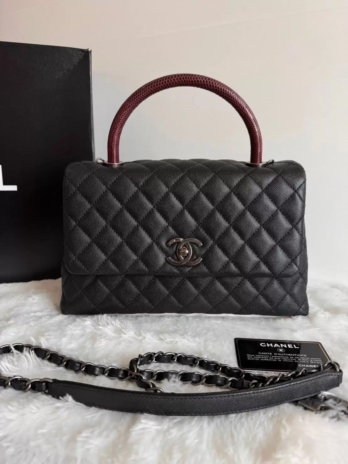 Chanel Coco ฺTop Handle Bag - Image 4