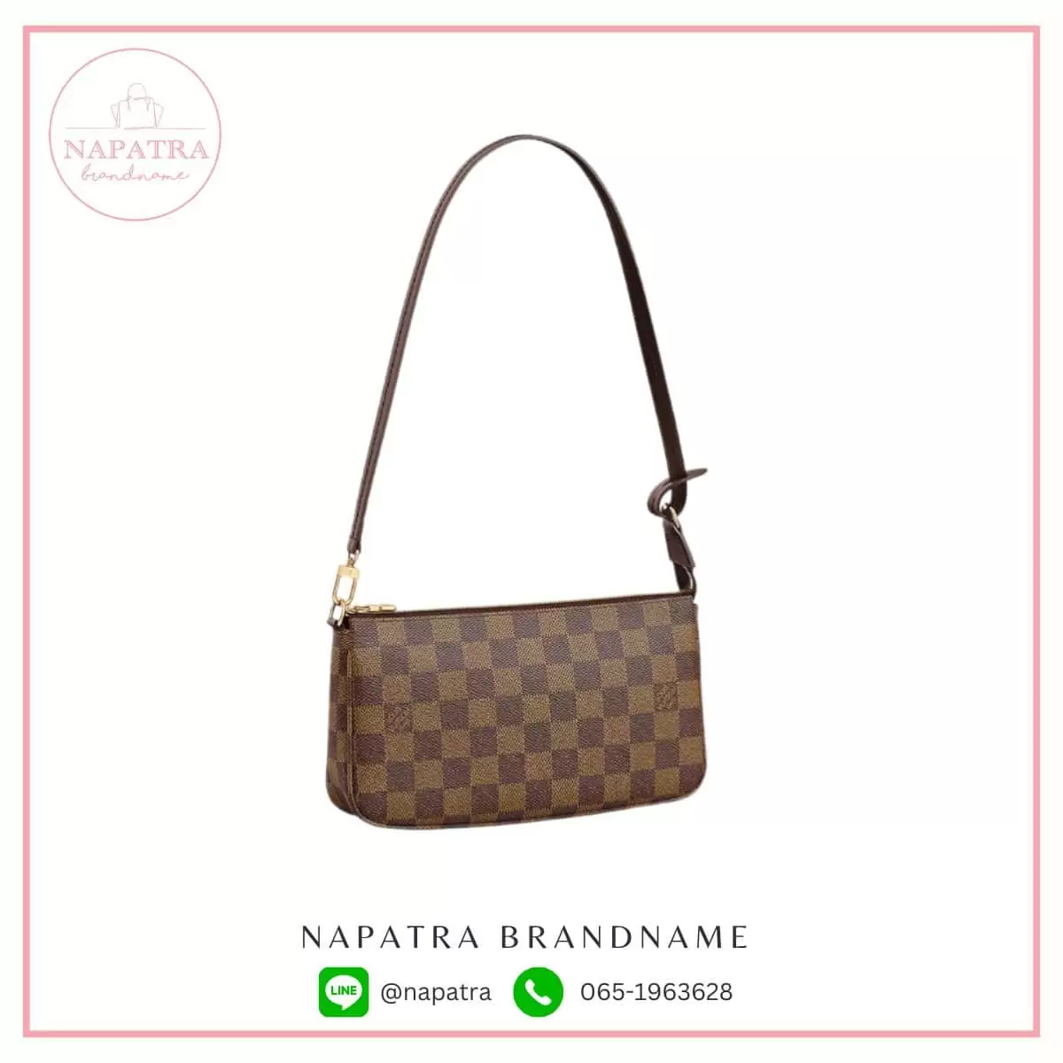 LV Pochette  Damier Ebene - Image 2